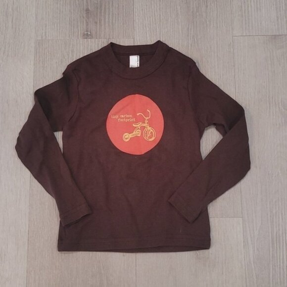 American Apparel Monkey floral boys size 2 longsleeve - Picture 1 of 5